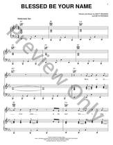 Blessed Be Your Name piano sheet music cover